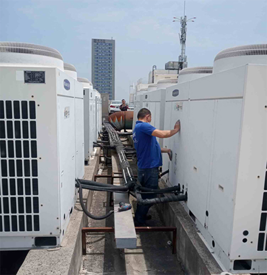 珠晖中央空调制热和不制冷系统维修方法